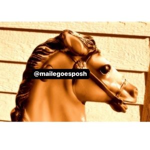 Sepia/Black & White Rocking Horse Art Photograph Print 8X10” boys room decor